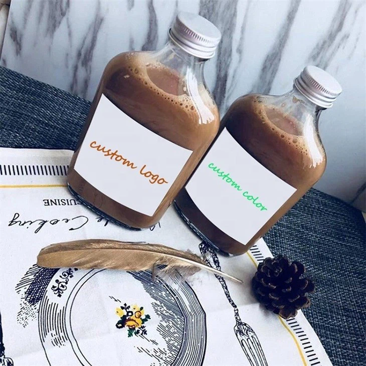 200ml glass juice bottles with lids